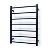 Heated Square Ladder 600 X 800 mm Matt Black