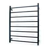 Heated Square Ladder 800 X 1000mm Matt Black