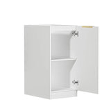 Bondi Laundry 415 Fluted White Base Cabinet