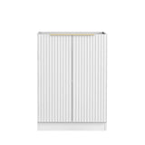 Noosa Laundry 630 Fluted White Base Cabinet
