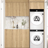 Byron/Bondi Natural Oak Laundry Kit 1715x600x2100