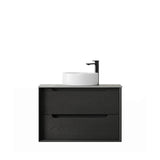 Byron 750mm Black Oak Wall Hung Vanity