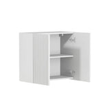 Noosa Laundry 630 Fluted White Wall Cabinet