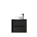 Byron 600mm Black Oak Wall Hung Vanity