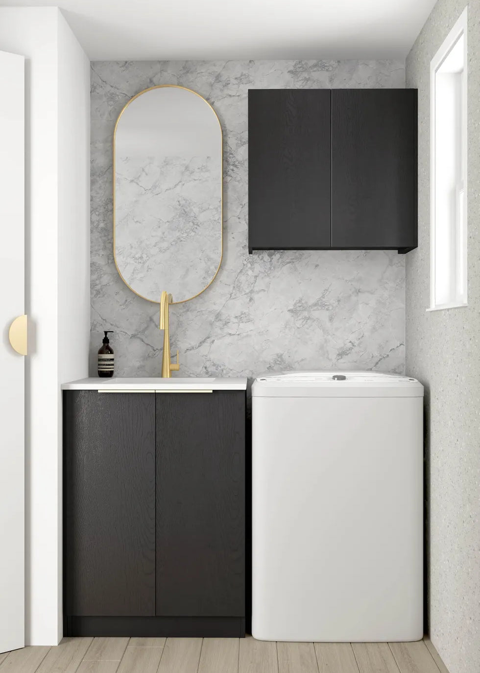 Byron/Bondi Black Oak Mini Laundry