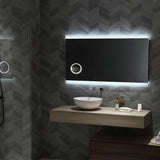 MIRO LED MIRROR WITH DEMISTER & PORTABLE MAGNIFIER
