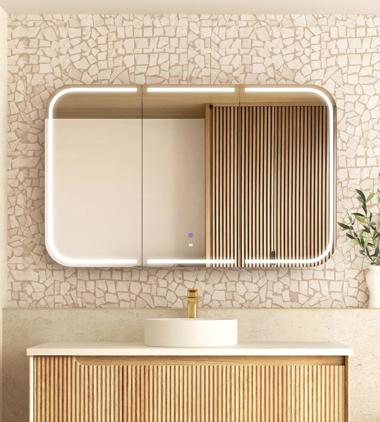 LED Newport Shaving Cabinet Premium Edition