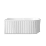 Attica Havana Corner Fluted Bath with Overflow