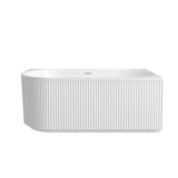 Attica Havana Corner Fluted Bath with Overflow