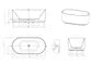 Attica Celine Freestanding Bath with Overflow
