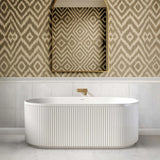 Attica Havana Freestanding Fluted Bath with Overflow