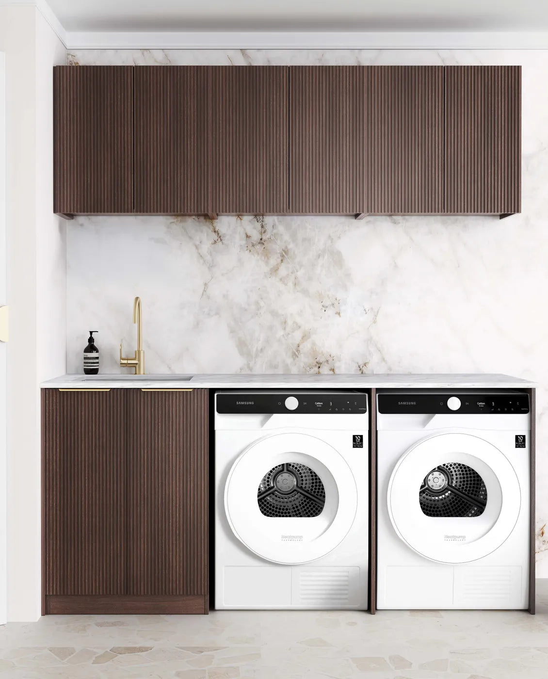 Havana Sable Walnut Laundry Kit 1960x600x2100