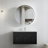 Hampton Mark II 900mm Satin Black Wall Hung Vanity