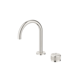 Mica Fluted Gooseneck Hob Basin Mixer Set