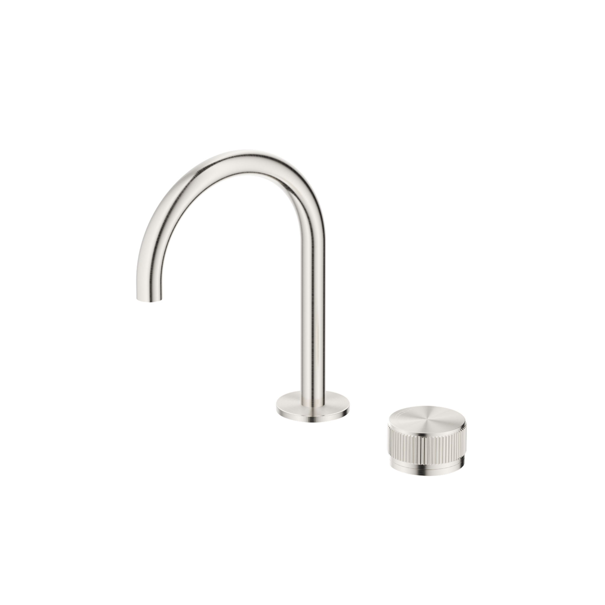 Mica Fluted Gooseneck Hob Basin Mixer Set