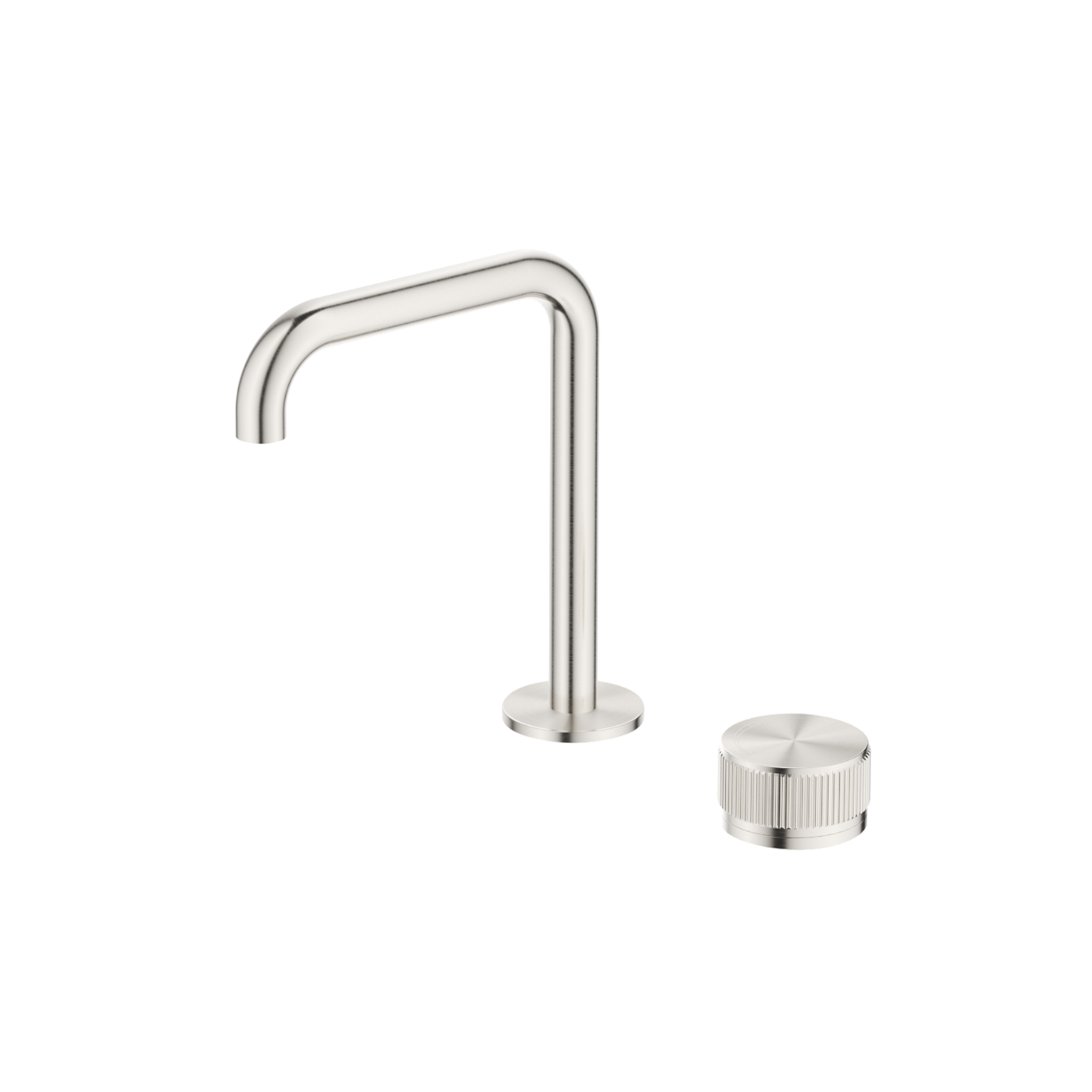 Mica Fluted Soft-Square Hob Basin Mixer Set