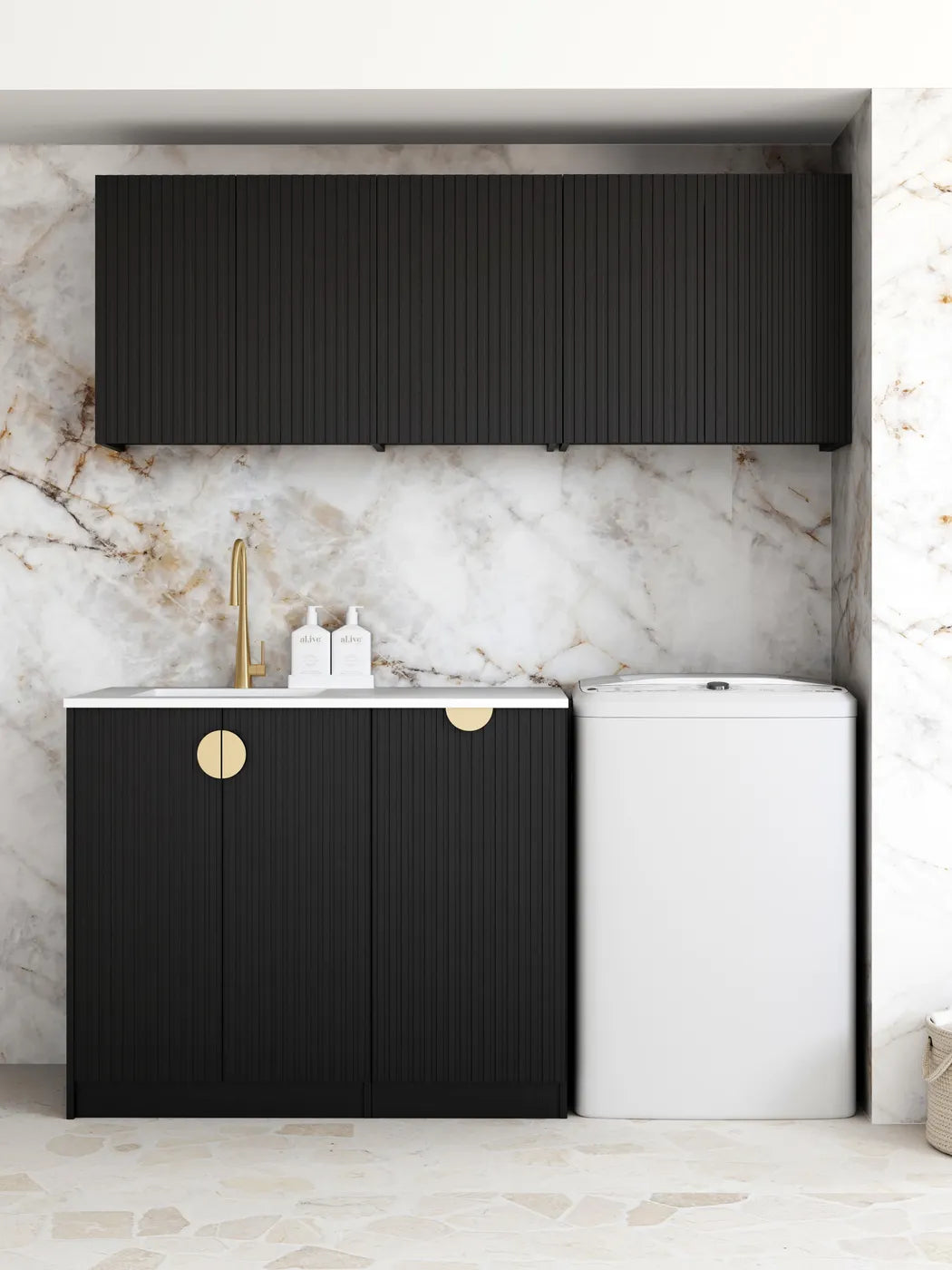 Marlo Black Laundry Kit 1715x600x2100
