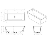 Virginia Back to Wall Bathtub