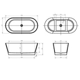 Prato+ Freestanding Bathtub Slim Rim