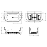 Cortona Back to Wall Bathtub