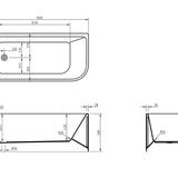 Modica Back to Corner Bathtub