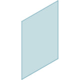 Fully Frameless Fixed Glass Shower Panel