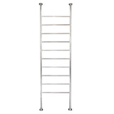 Heated Round Floor To Ceiling Ladder Mirror Polished
