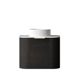 Bondi 600mm Black Oak Wall Hung Curve Vanity (12TH & NTH Only)