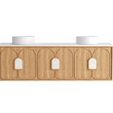 Laguna 1800mm Natural American Oak Wall Hung Vanity