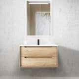 Byron 900mm Natural Oak Wall Hung Vanity