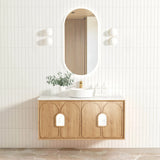 Laguna 1200mm Natural American Oak Wall Hung Vanity