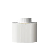 Bondi 600mm Satin White Fluted Wall Hung Curve Vanity (12TH & NTH Only)