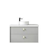 Boston 900mm Light Grey Wall Hung Vanity