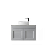 Hampton Mark II 750mm Light Grey Wall Hung Vanity