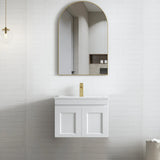 Hampton Mark II 600mm Satin White Wall Hung Vanity