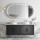 Laguna 1500mm Black American Oak Wall Hung Vanity