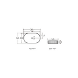 Kensington Oval 560x350x120 Basin