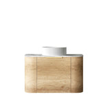 Bondi 750mm Natural Oak Wall Hung Curve Vanity (12TH & NTH Only)