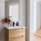 Byron 750mm Natural Oak Wall Hung Vanity