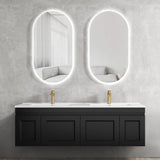 Hampton Mark II 1500mm Satin Black Wall Hung Vanity