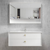 Boston 1200mm Satin White Wall Hung Vanity