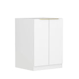 Bondi Laundry 630 Fluted White Base Cabinet