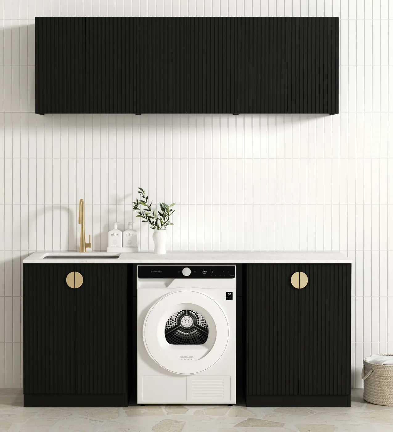Marlo Black Laundry Kit 1960x600x2100