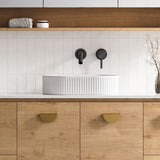 Oval Flute Basin