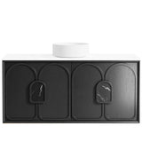 Laguna 1200mm Black American Oak Wall Hung Vanity
