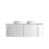 Hampshire 1500mm Satin White Wall Hung Curve Vanity