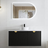 Marlo 1200mm Matte Black Wall Hung Vanity