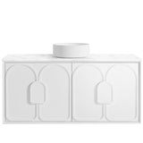 Laguna 1200mm Satin White Wall Hung Vanity