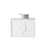 Laguna 750mm Satin White Wall Hung Vanity