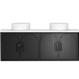 Laguna 1500mm Black American Oak Wall Hung Vanity
